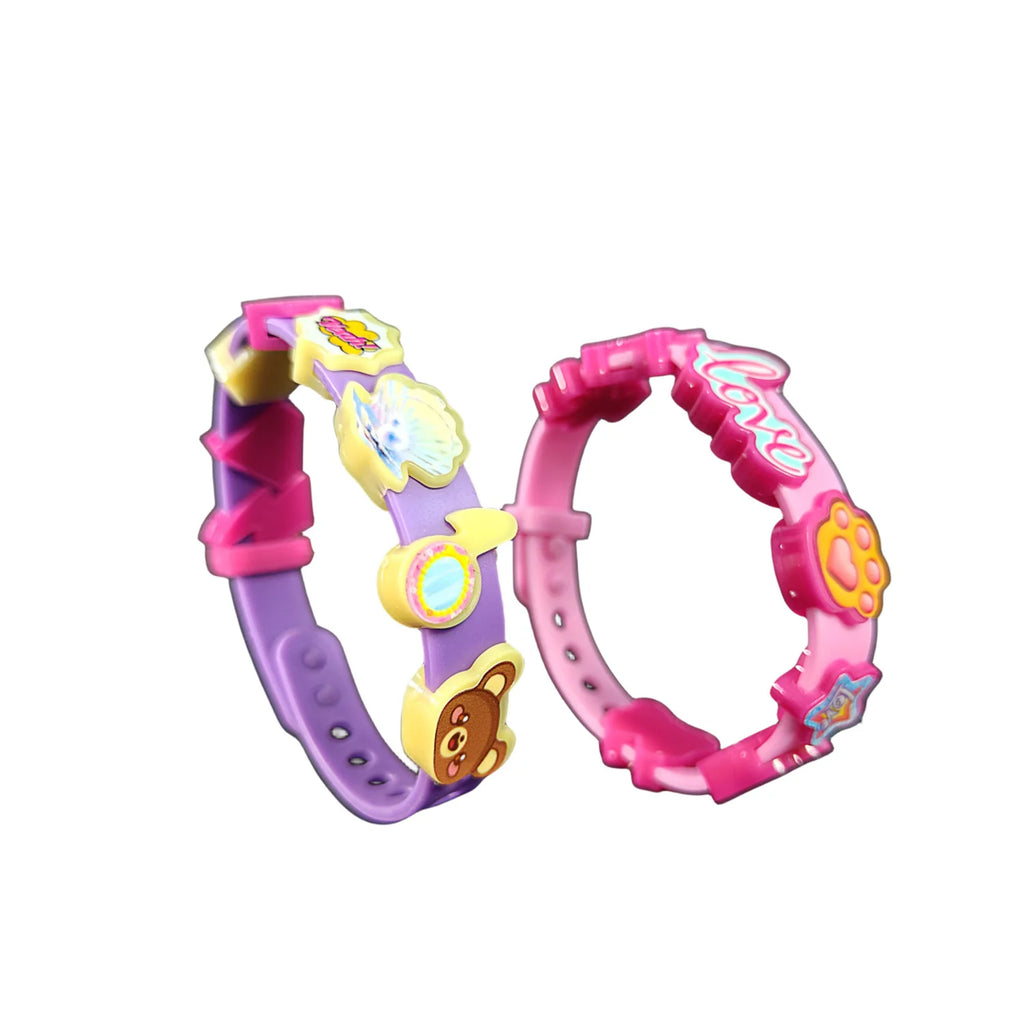 Fun children's beaded bracelet, DIY handmade material bag for girls, with four bracelets and accessories in one box