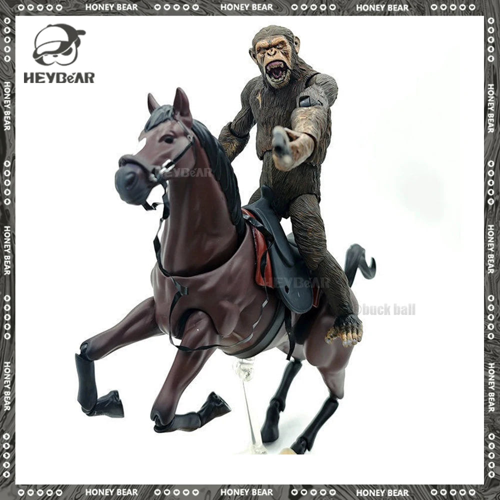 Neca Caesar Figure Rise Of The Planet Of The Apes Action Figures Koba Luca Movable Figurine Orangutan Movie Periphery Desk Gifts