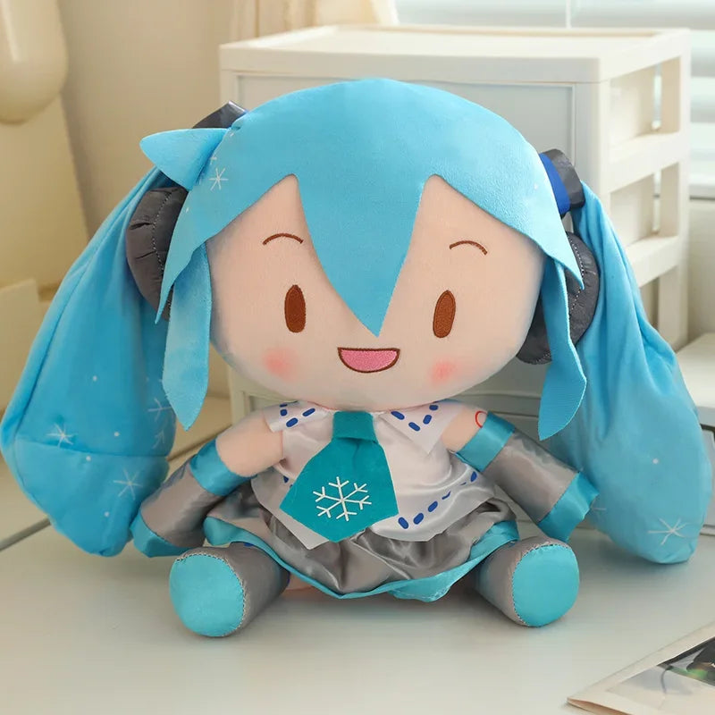High Quality Hatsune Miku Plush Toy Kawaii Doll Home Decor Stuffed Anime Collect Miku Fufu Gifts Girl Cuddly Plushies