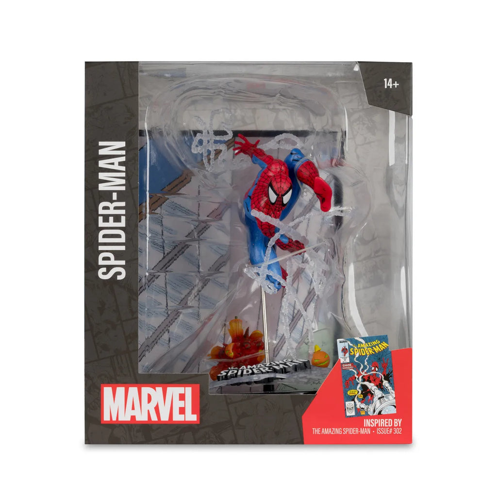 McFarlane Toys Marvel Spider-Man/Cyclops/Daredevil/Storm/Captain America 1:10th Scale Posed Figures w/Scenes Figure Model