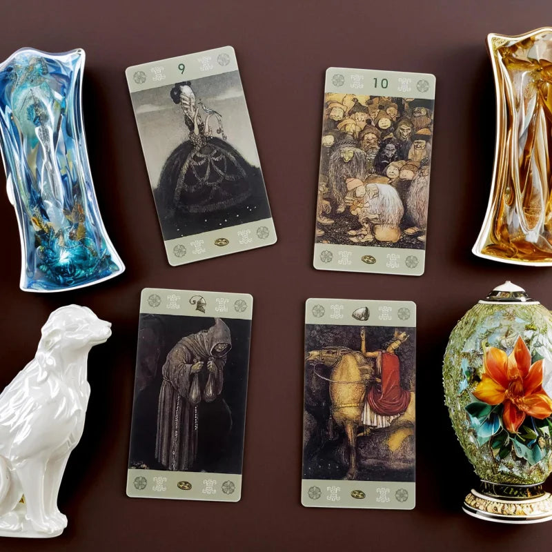 John Ball Tarot，Portable Tarot，Perfect for party games、Halloween and Christmas gifts，For emotional healing、Self-discovery and Af