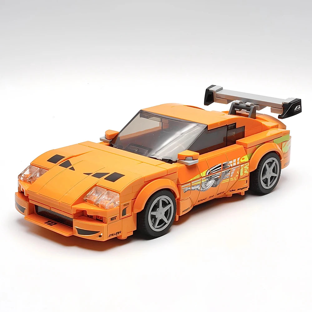 MOC Speed Champions Intermediate Sports Car Model Building Blocks Technology Creative Assembly Children's Toy Christmas Gift
