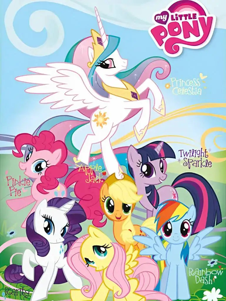 Cute Cartoon My Little Pony 5D DIY Art Diamond Painting Cross Stitch Pattern Pictures Mosaic Embroidery Jewelry Home Decoration