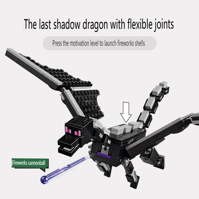My world Compatible MOC Sets City Series Der Enderdrache y das Endschiff Juguete The Ender Dragon & The End Ship 21264 ‌