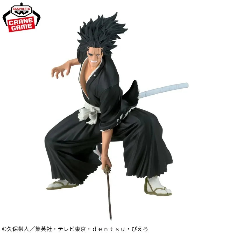 In Stock BANDAI Banpresto Vibration Stars BLEACH Zaraki Kenpachi 13cm Doll Collectible Anime Figure Model Toy Gift