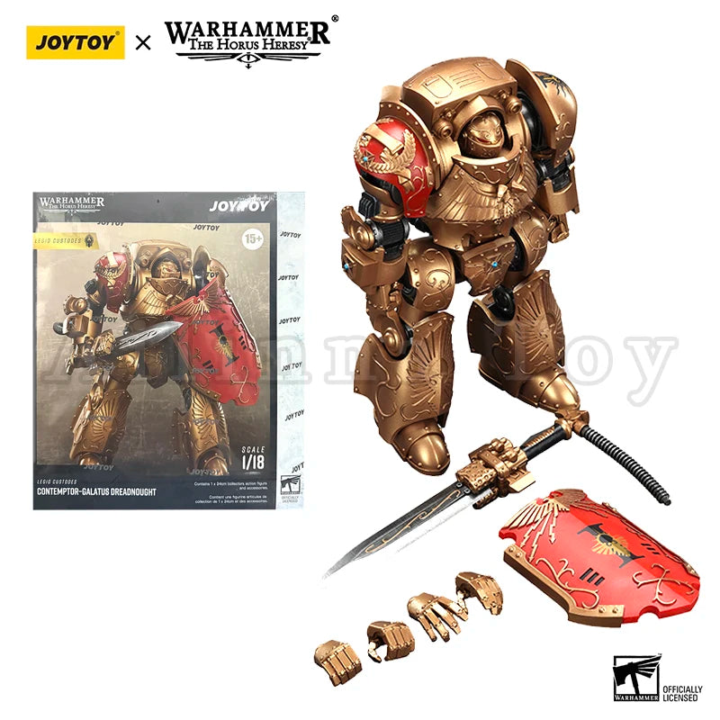 JOYTOY 1/18 Action Figure 40K The Horus Heresy Legio Custodes Adeptus Custodes Figures Achillus Dreadnought Anime Military Model