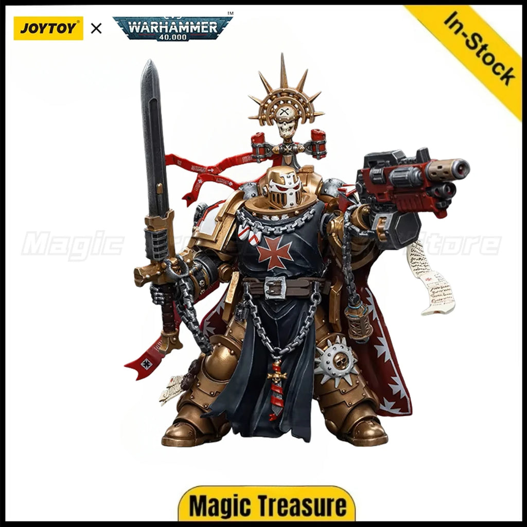 【In Stock】JOYTOY Warhammer 40K 1/18 Action Figure Black Templars High Marshal Helbrecht Model Figure Toy Gift Collection