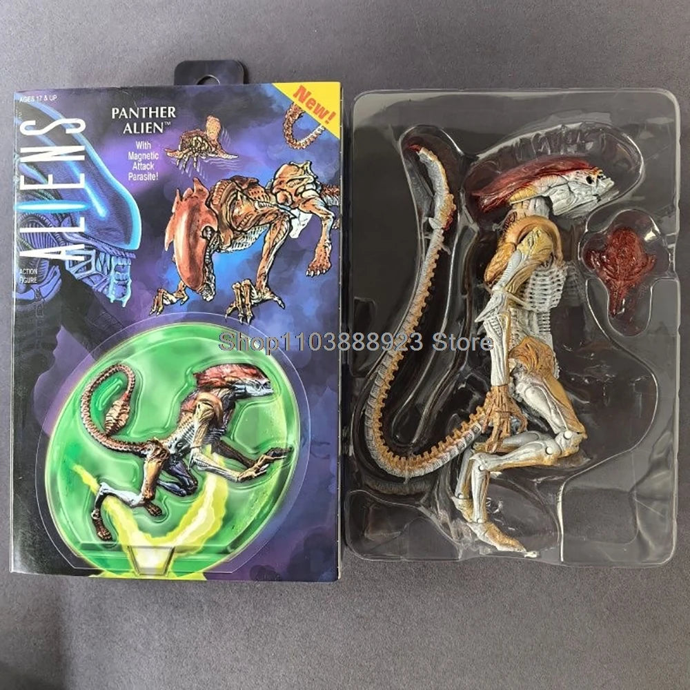 Neca Alien Romulus Night Cougar Alien Panther Alien Figure Movie Aliens With Magnetic Attack Parasite Model Gifts Toys