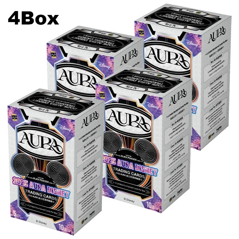 HOT New 2025 AURA Disney Trading Cards Original KAKAWOW AURA SERIES NEWY LAUNCHED Collection Card Children Birthday Gifts