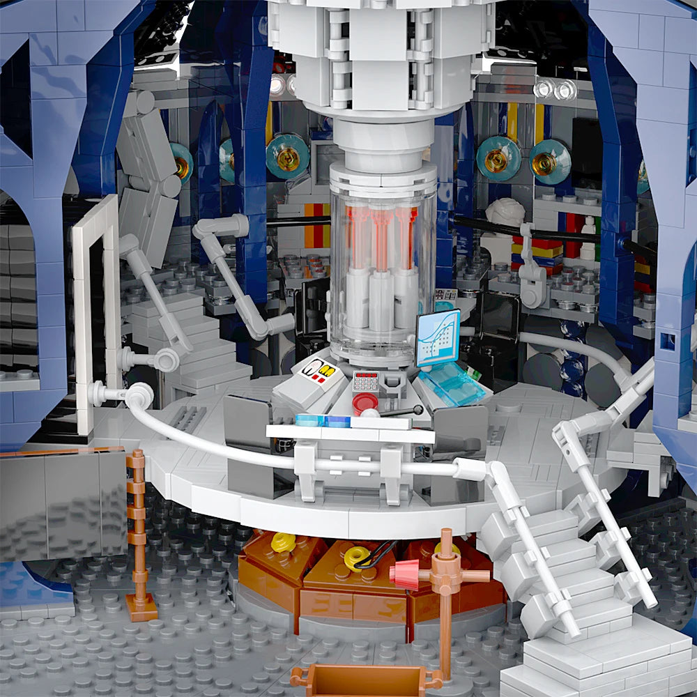 MOC Whos - 12th doctors Tardis Building Blocks Movies Doctors TARDIS Control Room Model Toys Bricks Adult Gift