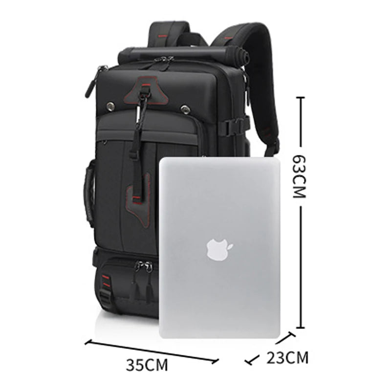 XOKY 80L Travel Backpack Large Capacity Multiple Storage Spaces Anti Theft Backpack with Dry Wet Separation 8106