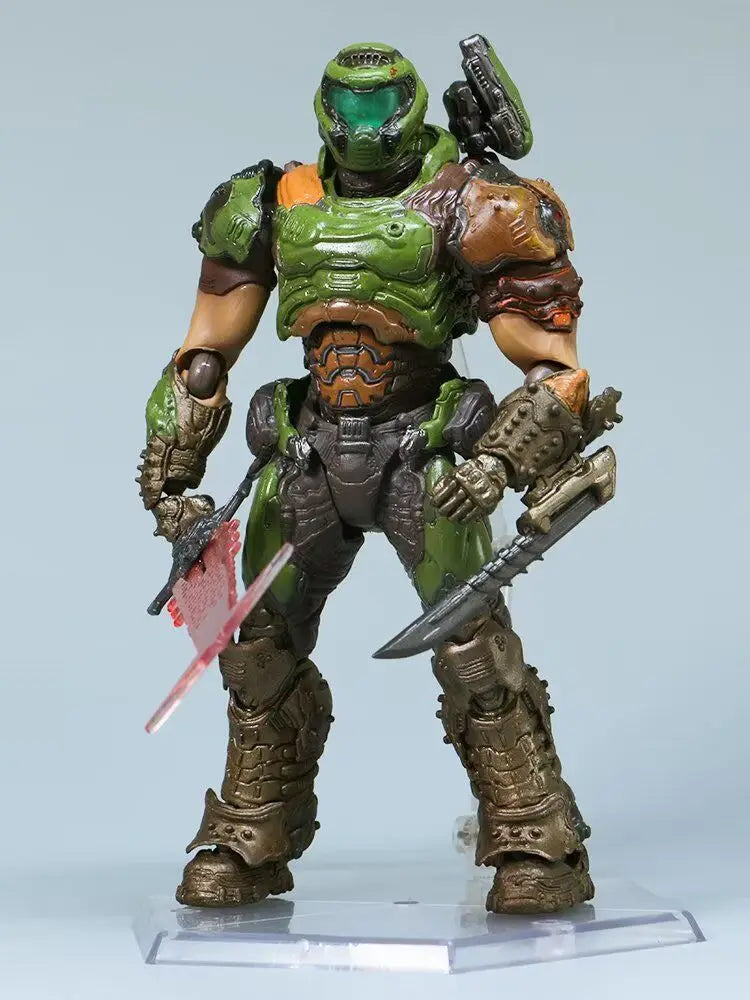 New 17cm Figma SP-140 Doom Slayer Eternal Model Destroy Warrior Doom Movable Cool Collection Room Desktop Ornament Toy Kids Gift