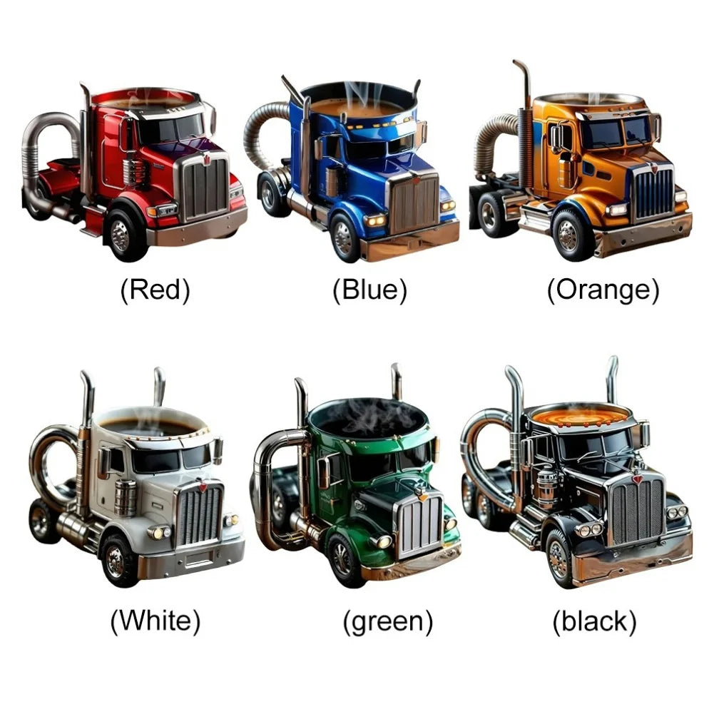 New Car Shaped Coffee Mug Creative Coffee Cup Funny Tea Cup Novelty Drinkware Gifts for Men Boyfriend Dad Husband Car Lovers