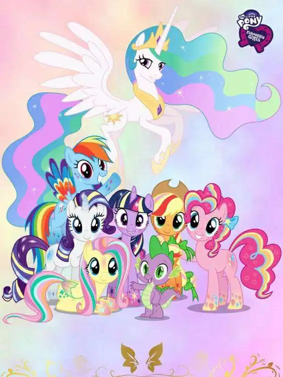 Cute Cartoon My Little Pony 5D DIY Art Diamond Painting Cross Stitch Pattern Pictures Mosaic Embroidery Jewelry Home Decoration