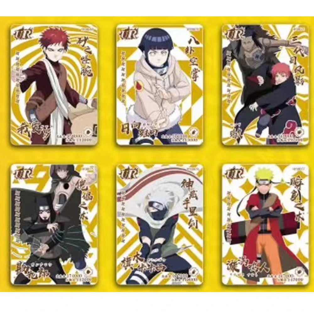 Little Dino Naruto HY-0802 Collection Card Anime Characters Hatake Kakashi Uzumaki Uchiha Sasuke Booster Box Children's Toy Gift
