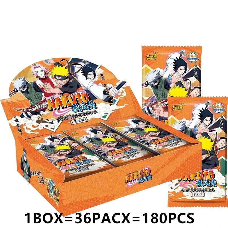 KAYOU Naruto Cards Vortex Collectible Card Games Anime Party Playing Toys Kids Album Collection Children Gift Hobby Boxes Paper