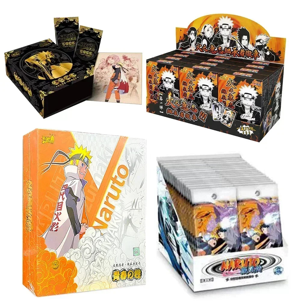 KAYOU Naruto Card Heaven and Earth Scroll Box Youth Gift Box Successor Badge Uzumaki Naruto Shippuden Collection Card