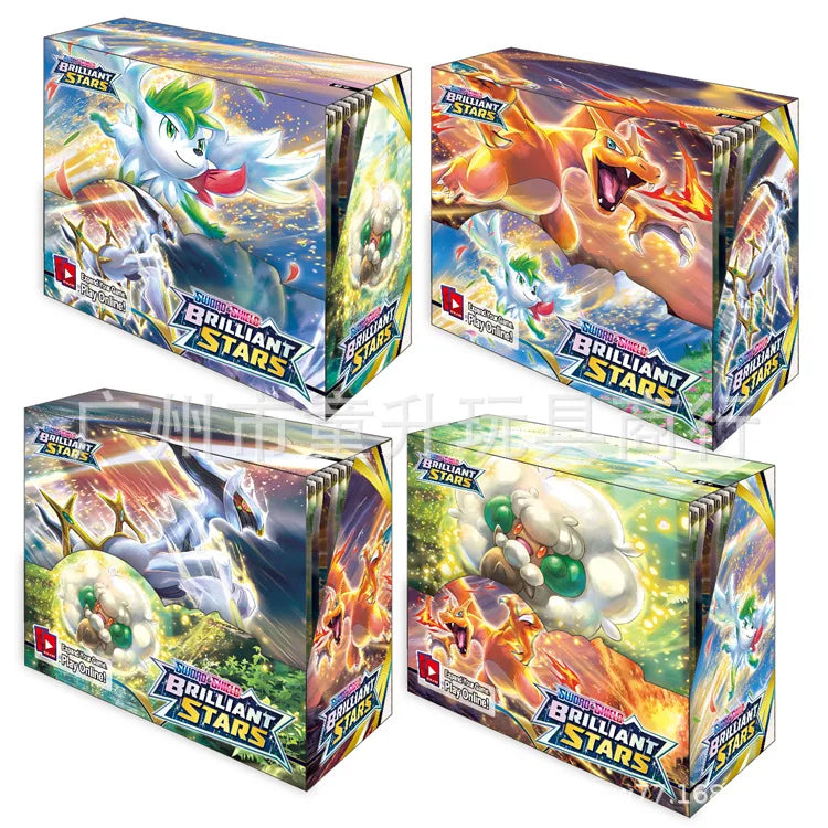 360 Pcs Pokemon Card Prismatic Evolutions Obsidian Flames PALDEAN FATES Surging Sparks English Booster Battle Transaction Card