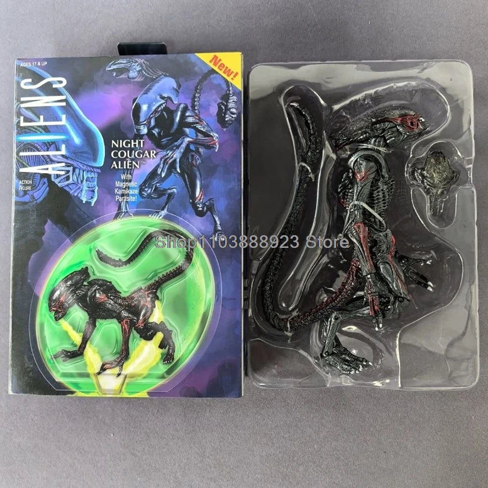 Neca Alien Romulus Night Cougar Alien Panther Alien Figure Movie Aliens With Magnetic Attack Parasite Model Gifts Toys