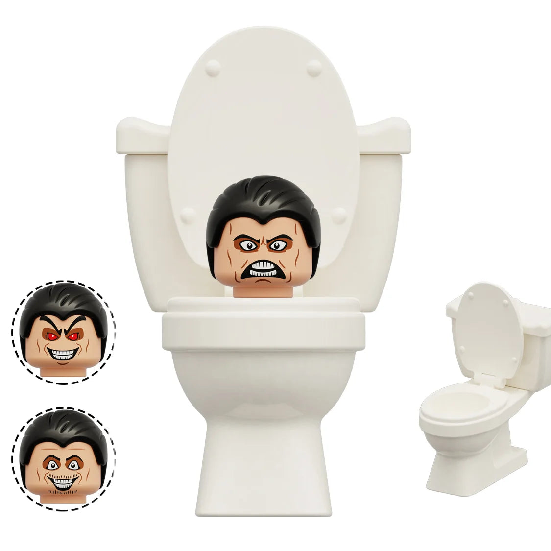 4CM Skibidi Toilet Man Mini Figure Monitor Building Blocks Audio Camera Man Toys Boy Children Christmas Birthday Gift