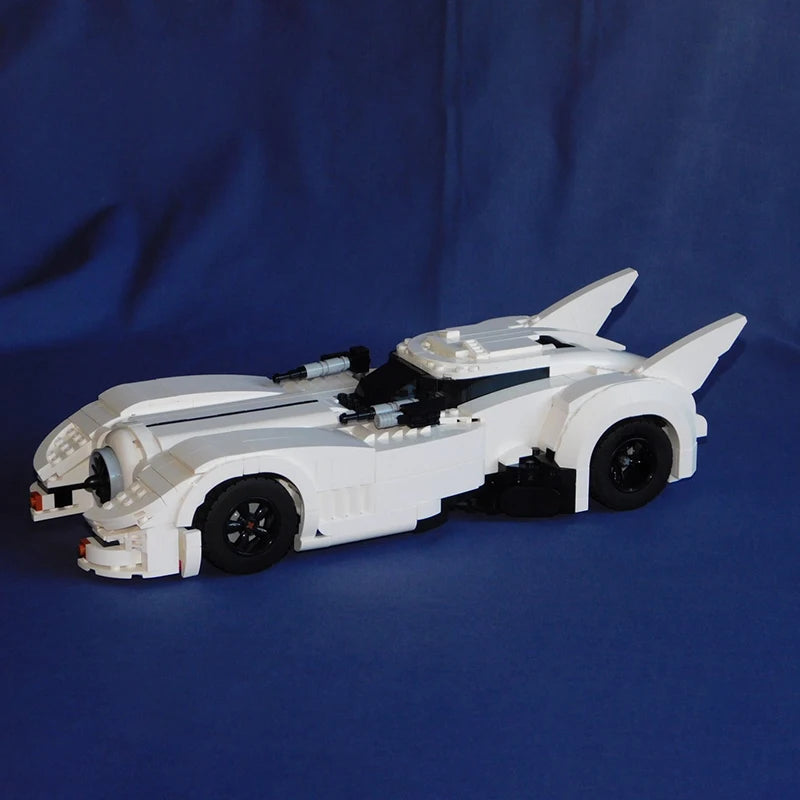 NEW Creative Expert The ICONIC MOC - #BatWhite 1989 Batmobil Cars Modified Building Blocks Bat Cars Model DIY Bricks Toys Gifts