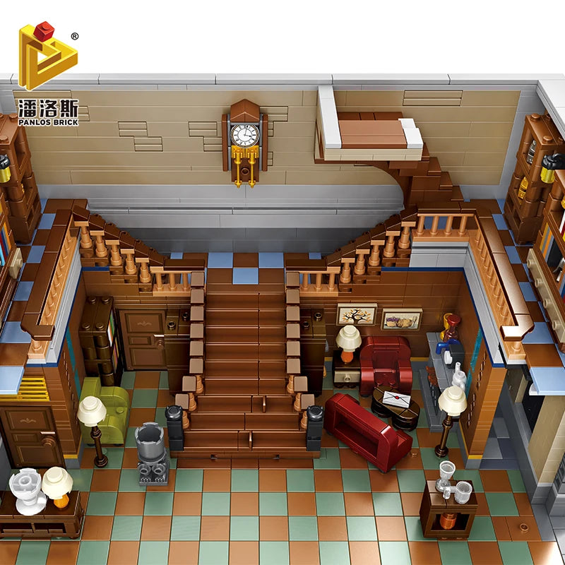 6564PCS Sanctorum Sanctum Showdown Building Blocks City Street View Architecture With Light Model Brick Chrismas Toys Kids Adult