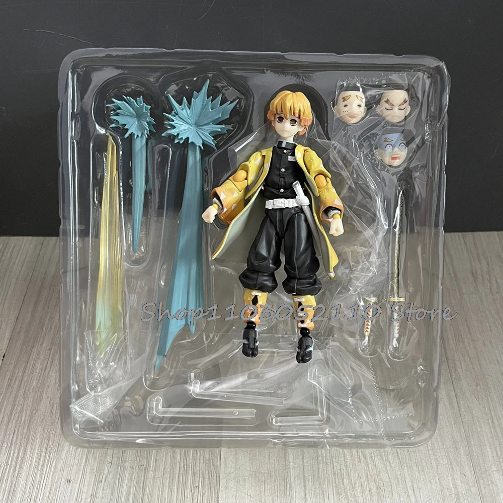 Figma Demon Slayer Figure Kimetsu no Yaiba Rengoku Kyoujurou 553 Tanjirou 498 Agatsuma Zenitsu 522 Kamado Nezuko Kamado 508 Gift