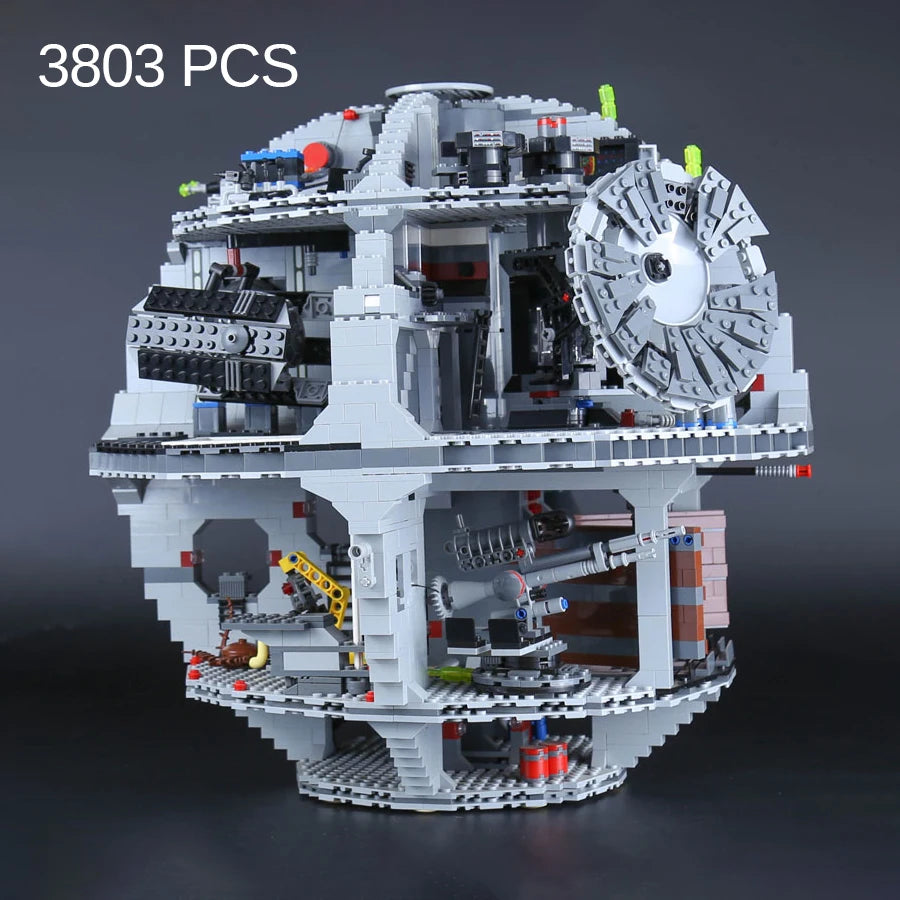 With Led Lights Fast Ship DS-1 Platform MOC Display Death Star Great Ultimate Building Blocks Bricks Toy Gift 10143 10188 75159