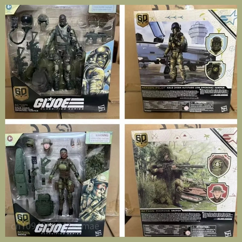 G.I. Joe Gi Joe Classified Series 60th In Stock Anniversary Action Marine Sniper Action Figure Model Toy Hobby Gifts Limited