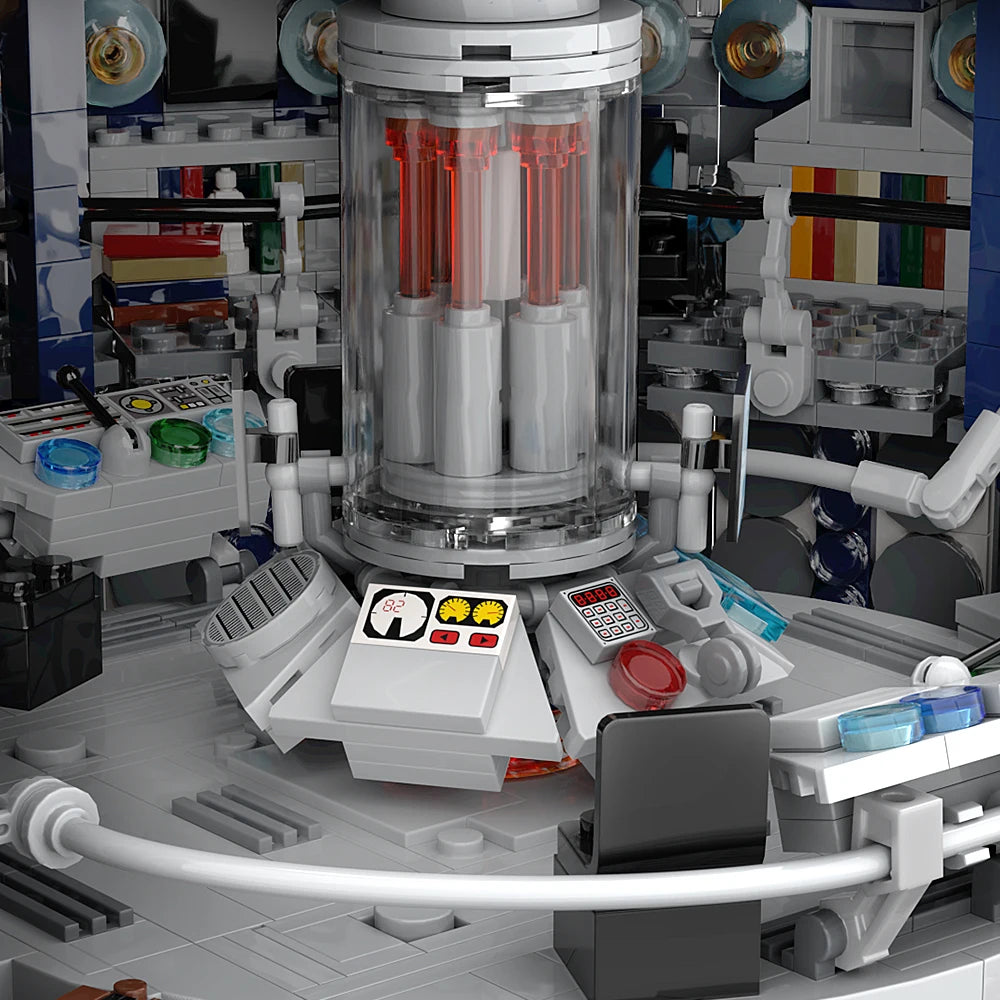 MOC Whos - 12th doctors Tardis Building Blocks Movies Doctors TARDIS Control Room Model Toys Bricks Adult Gift