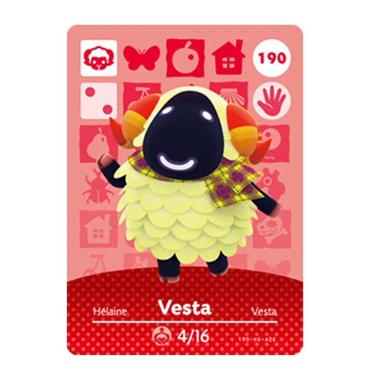 Hot Sanrio Game Animals Crossing New Horizons Amiibo Card Ankha Marshal Maple NS Switch 3DS Game NFC Cards Series 1 2 3 4 5