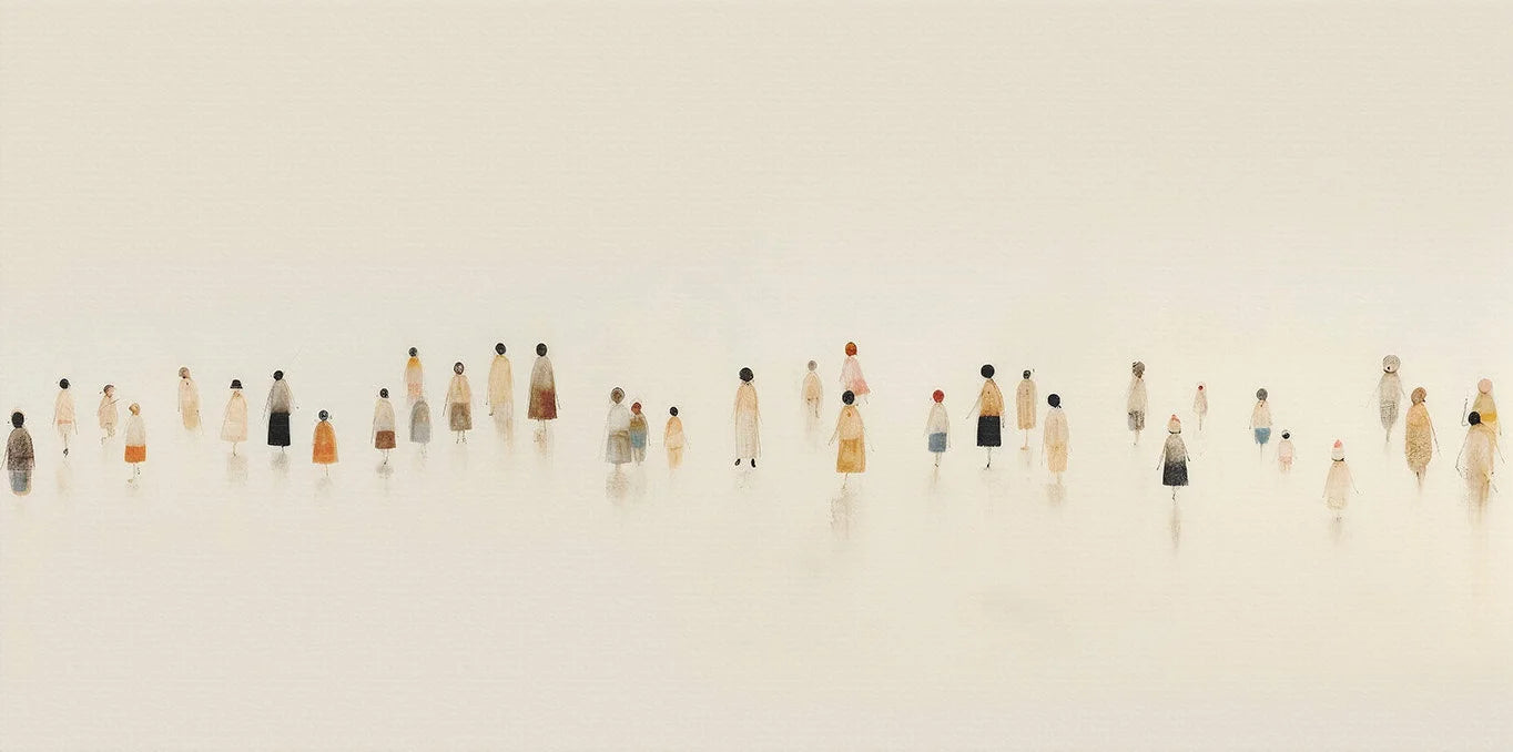 Minimalist Color Abstract Humans Poster Vintage Figures Simple Oil Canvas Painting Wall Art for Gallery Living Room Home Decor