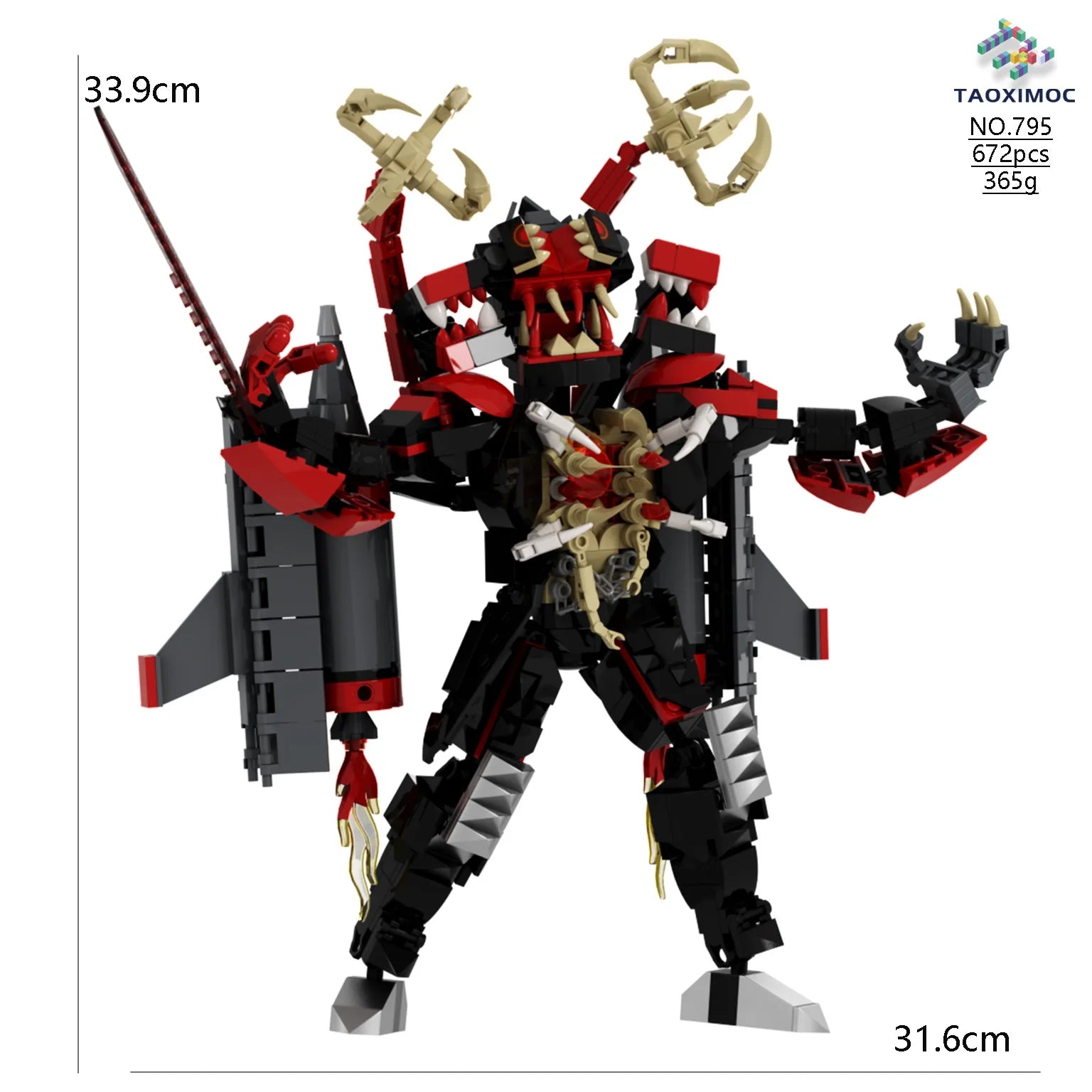 CLassic Horror Game Skibidi Toilet Series Building Blocks Titan Zombie Monitor King DIY Bricks Toys For Kids Easter XMAS Gifts