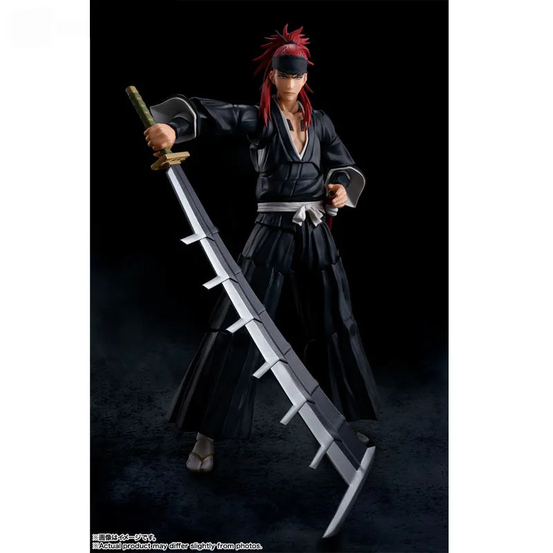 Bandai Original Genuine Figure Bleach Model Kit Anime Figures SHF Abarai Renji Collection Action Figure Model Boys Toys Gifts