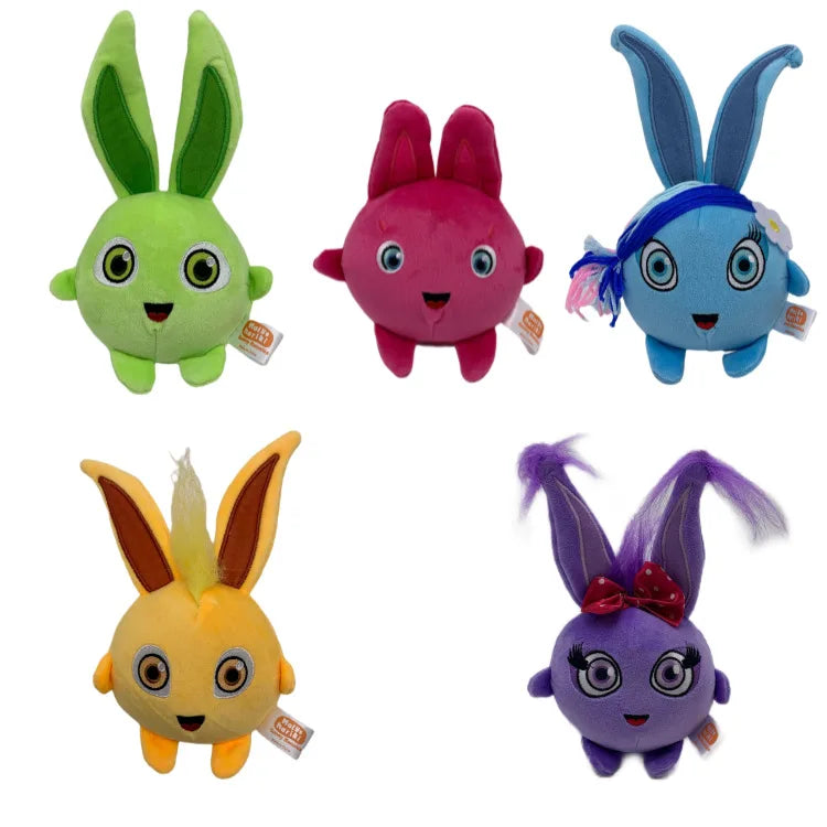 5Pcs/Lot Cute Sunny Bunnies Plush Toys Cartoon Solar Bunny Plushie Doll Stuffed Animals Kids For Baby Girls Kids Birthday Gifts