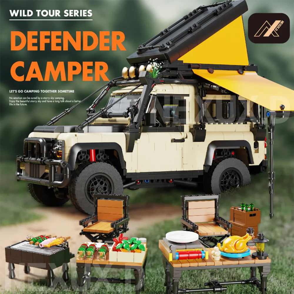 2766PCS Technical Camping Car Model Building Blocks MOC City Off-road Vehicle Trucks Bricks STEM Toys for Children Adults Gifts
