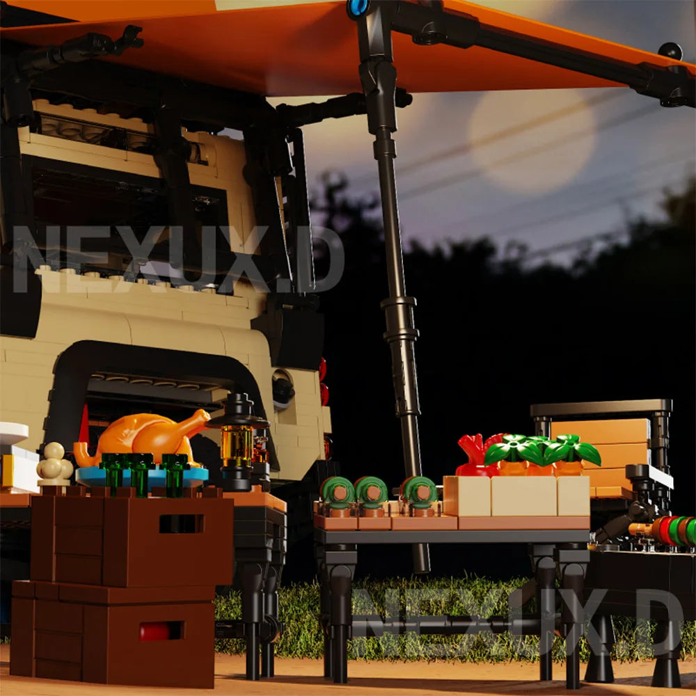 2766PCS Technical Camping Car Model Building Blocks MOC City Off-road Vehicle Trucks Bricks STEM Toys for Children Adults Gifts