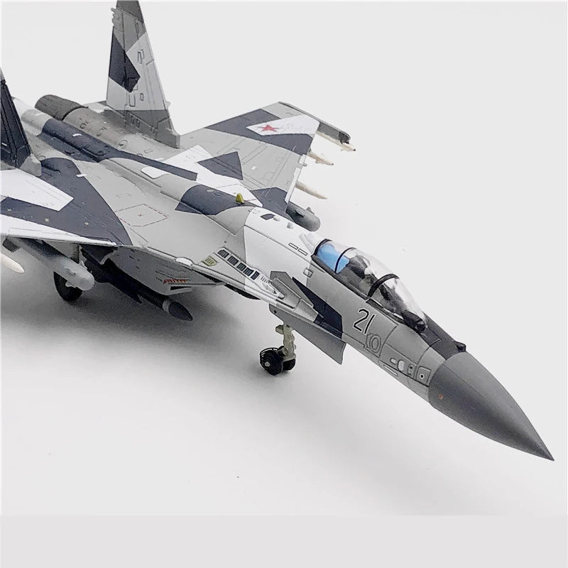 JASON TUTU 1/100 Scale Diecast Alloy Model Russian Air Force Fighter Su-35 Military Missile Bombe Collect gifts