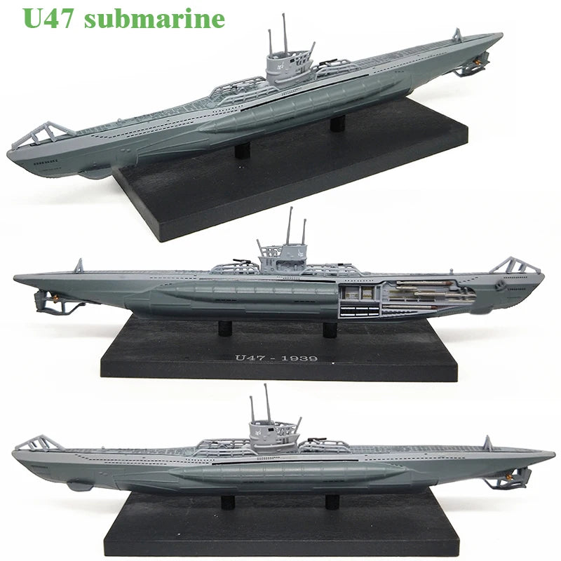Super value  1:350  World War II submarine model  A variety of  Atlantic U-boats  Alloy warship model