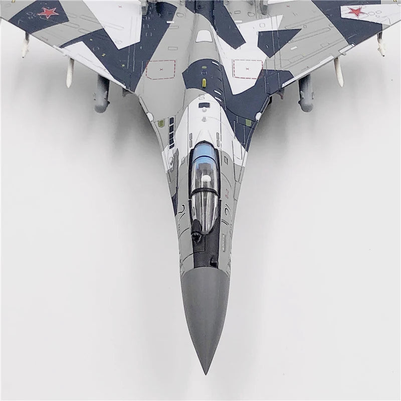 JASON TUTU 1/100 Scale Diecast Alloy Model Russian Air Force Fighter Su-35 Military Missile Bombe Collect gifts
