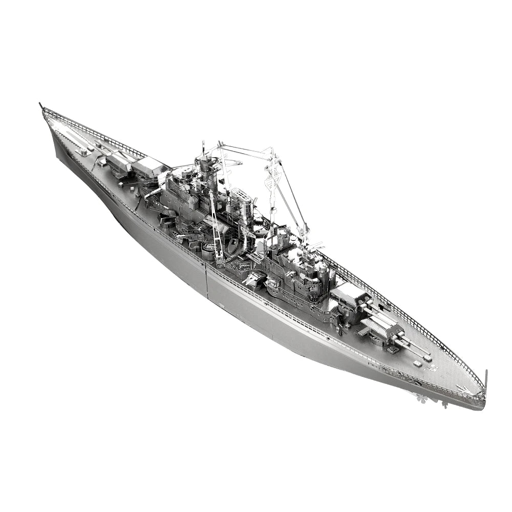 Piececool 3D Metal Puzzle Model Building Kits - Battleship Bismarck Jigsaw Toy ,Christmas Birthday Gifts for Adults