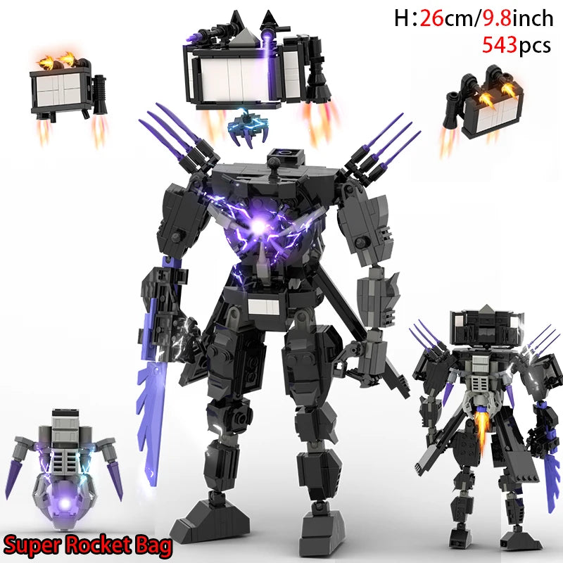 Skibidi Toilet Figures Building Blocks Set Speakerman Cameraman Tvman Bricks Model Toys for Kid Xmas birthday Ideas Gifts
