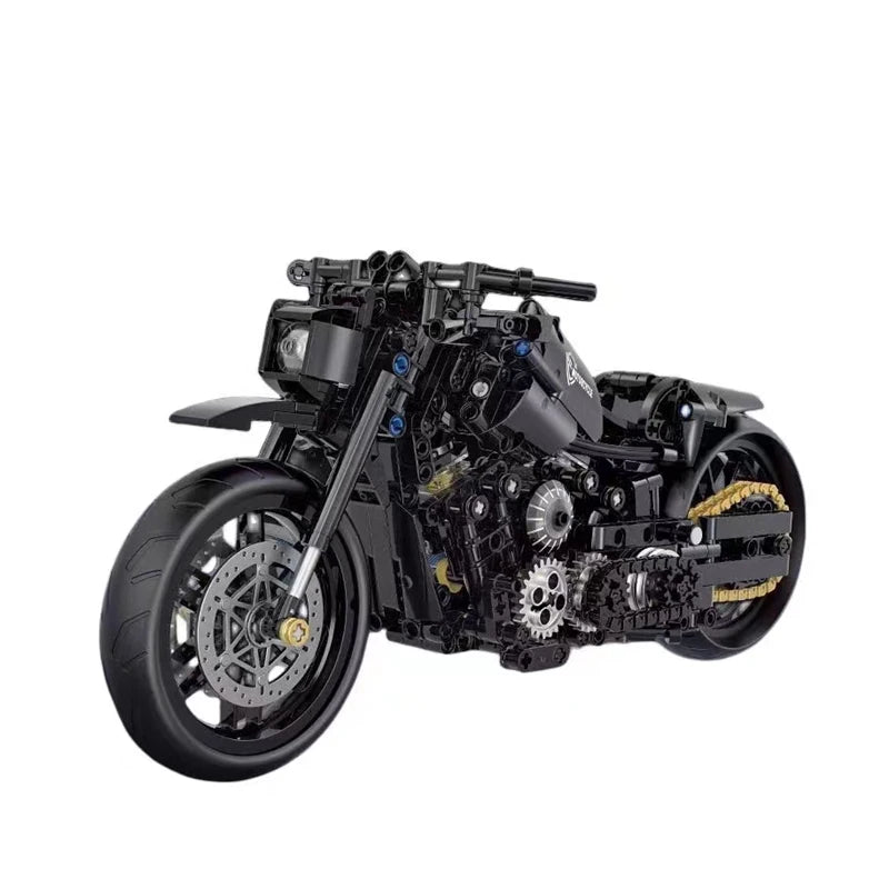 2024 Technical Motorcycle Building Blocks Bricks Duke Harleys Motorbike Racing Car Assemble Model Moc Vehicle Toys for Kids Gift