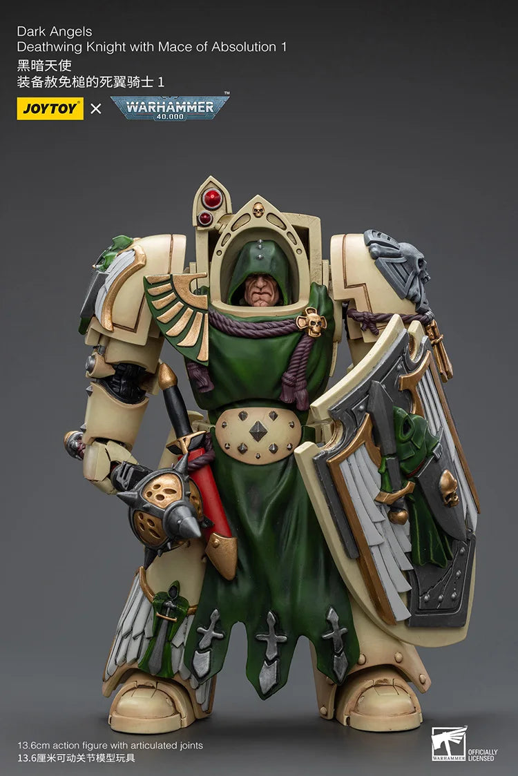 JOYTOY Warhammer 40K Dark Angels Deathwing Knight With Mace Of Absolution 1 Action Figures Collection Doll Decoration Gift