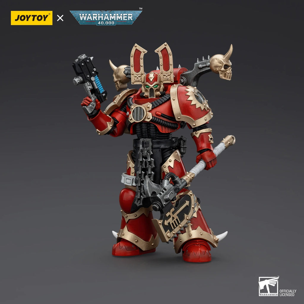 JOYTOY Warhammer 40k World Eaters Khorne Berzerker 3 Action Figures Original Collection Doll Decoration Gift Garage Model