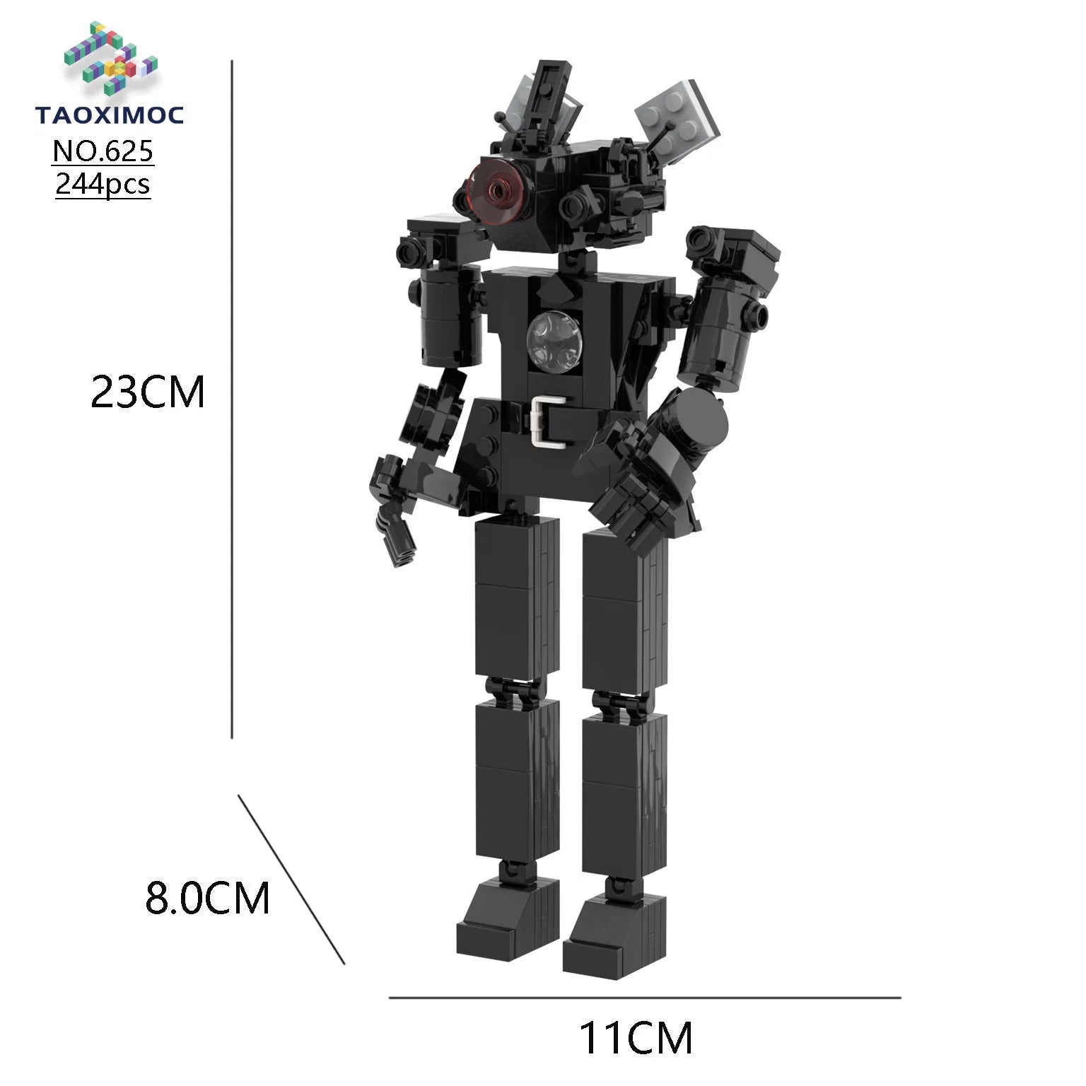 Skibidi Toilet Building Block Horror Game Speakerman Bosses Camara Titan TV Man Cartoon Doll Model Kids Halloween Birthday Gift