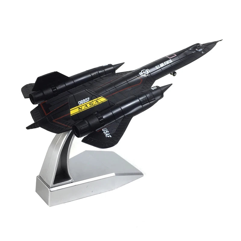 JASON TUTU 1/144 Scale US Air Force SR-71 Blackbird Reconnaissance Fighter Alloy Model Diecast Military Missile bomber