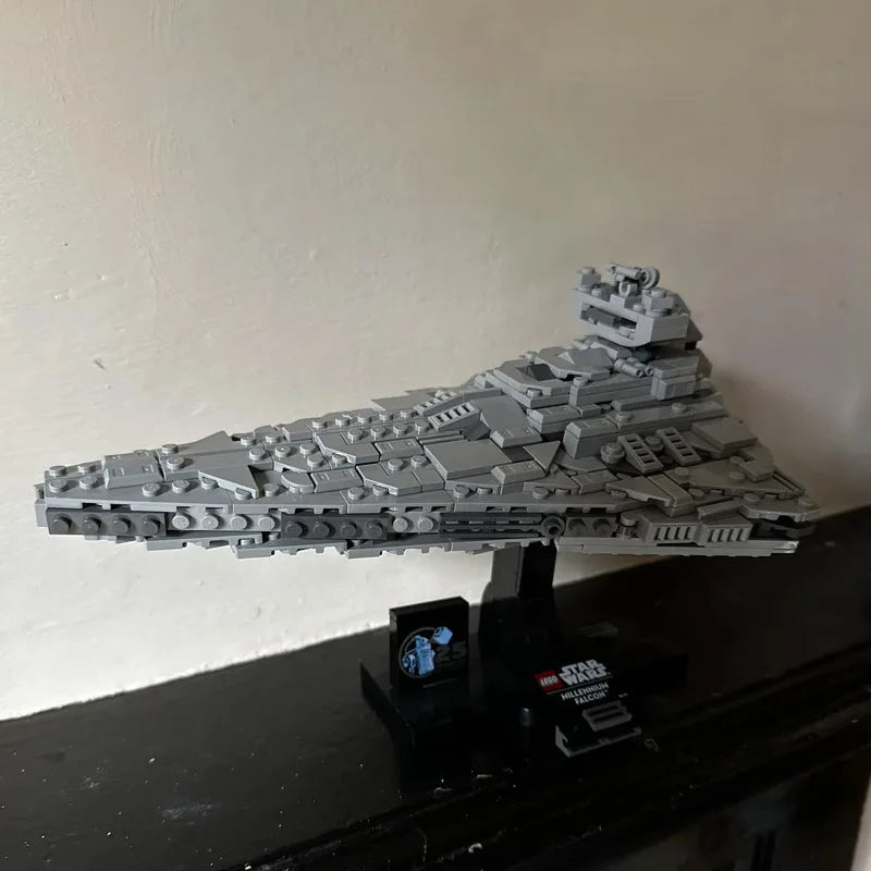 NEW 609PCS Parts MOC Starship Series Imperial Star Destroyer Midi Version Building Blocks Spaceship Model DIY Bricks Toys Gifts