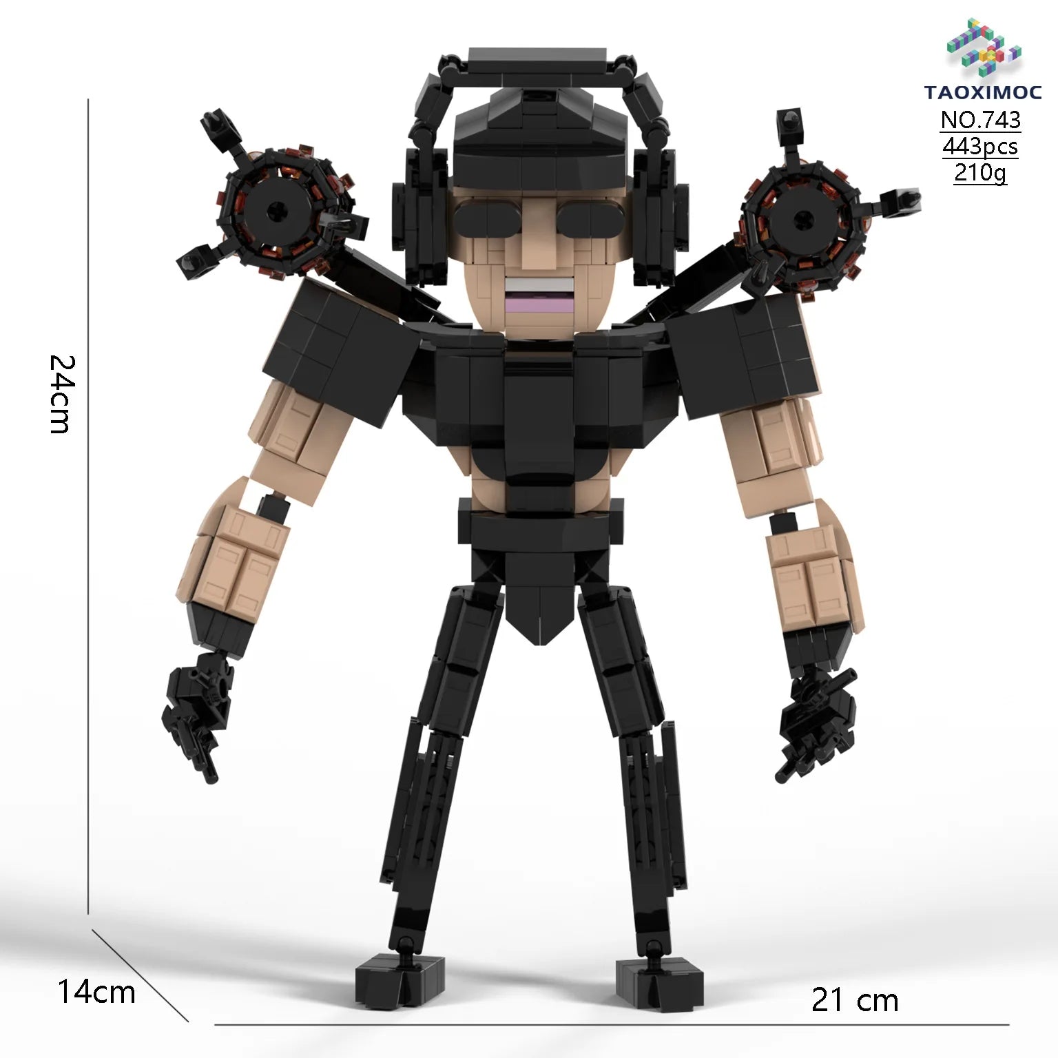 Skibidi Toilet Building Block Horror Game Speakerman Bosses Camara Titan TV Man Cartoon Doll Model Kids Halloween Birthday Gift