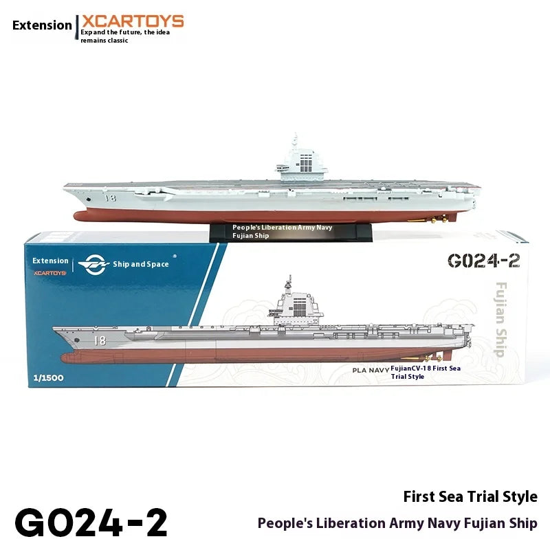 Tuoyi Alloy Ship Chinese People's Liberation Army Navy Fujian Ship Carrier Aircraft Marine Scene Set Children's Toys Gifts